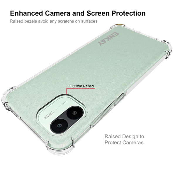 Xiaomi Redmi A1 4G ENKAY Clear TPU Shockproof Phone Case