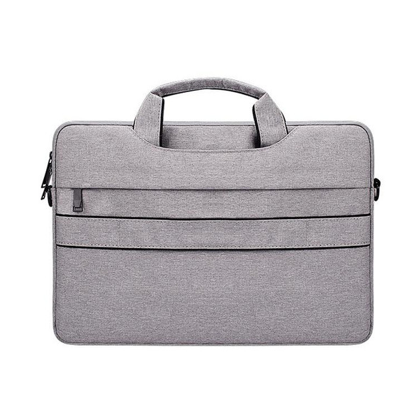 ST02S Waterproof Tear Resistance Hidden Portable Strap One-shoulder Handbag for 13.3 inch Laptops, with Suitcase Belt(Light Grey)