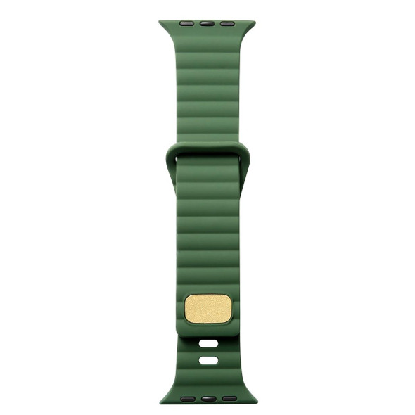 Breathable Skin-friendly Silicone - Apple Watch Ultra 49mm / Series 8&7 45mm / SE   2&6&SE&5&4 44mm / 3&2&1 42mm(Dark Green)