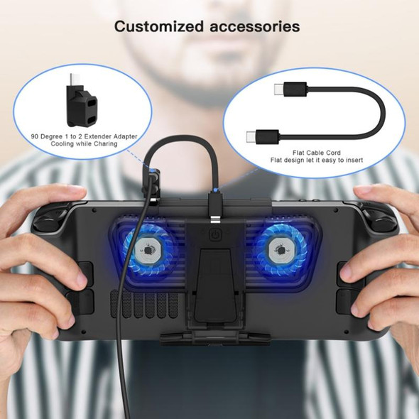 JYS - Steam Deck/Switch/OLED Game Console Cooling Fan With Bracket