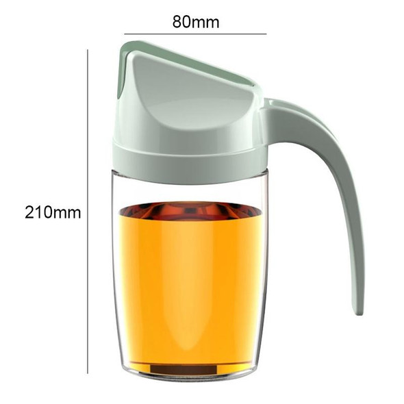 2 PCS Automatic Opening and Closing Oil Pot Large-capacity Kitchen Leak-proof Oil Bottle Household Soy Sauce Seasoning Bottle, Capacity:300 ml(Green)