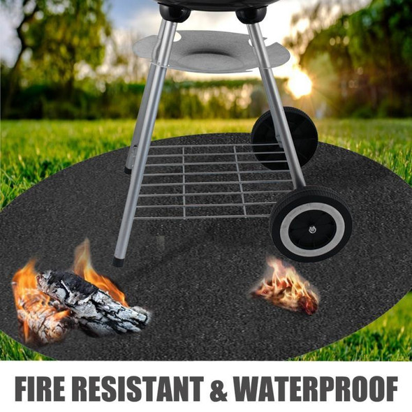 Fireproof Grill Mat Fiberglass High Temperature Resistant Camping Mat 32 Inches