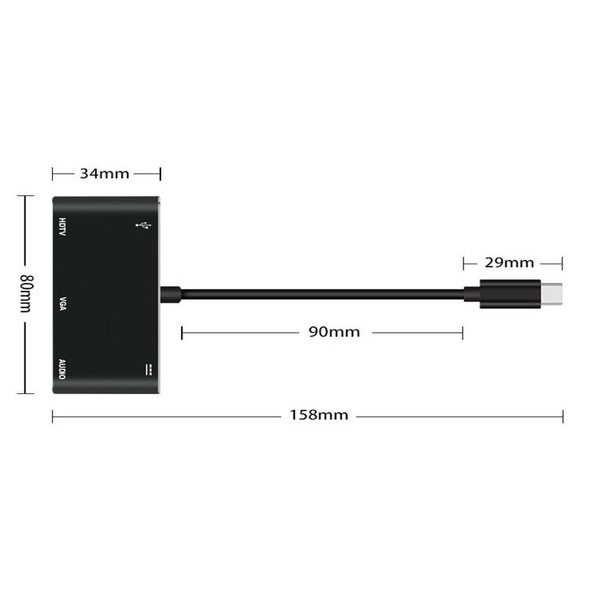 USB-C / Type-C to HDMI /VGA /USB 3.0 /PD Converter