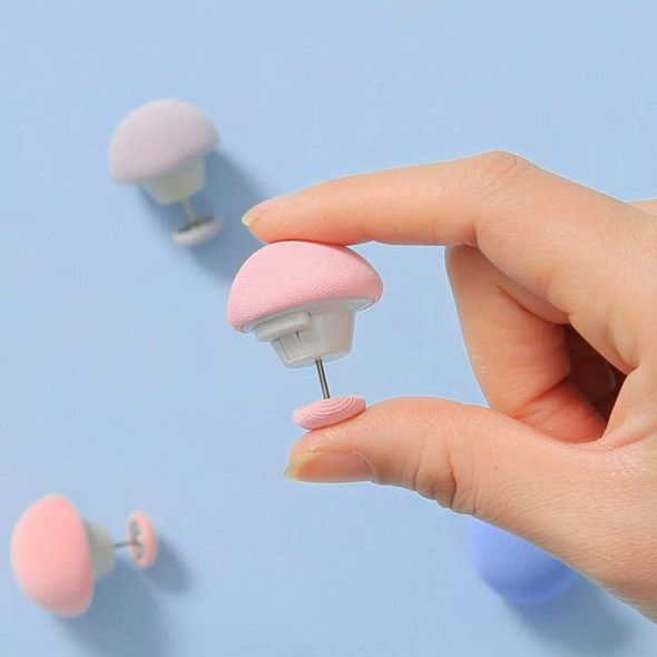 8 PCS Non-marking One-touch Unlocking Mushroom-shaped Quilt Fixer Pink+Cloth Needle