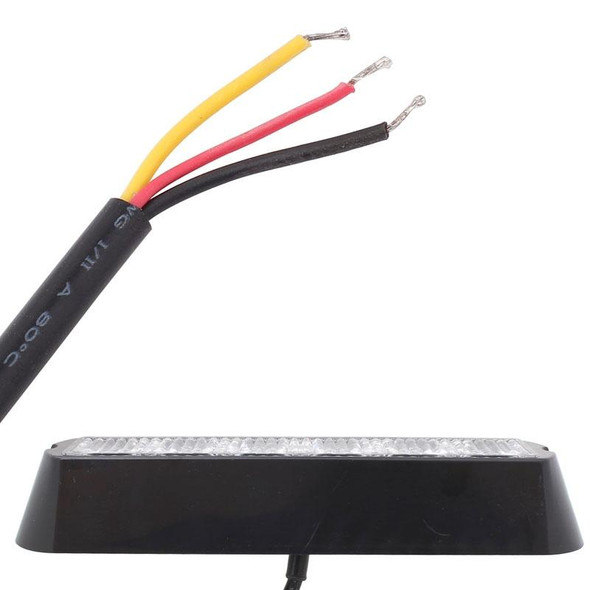 18W 1080LM 6-LED Red Light Wired Car Flashing Warning Signal Lamp, DC 12-24V, Wire Length: 90cm