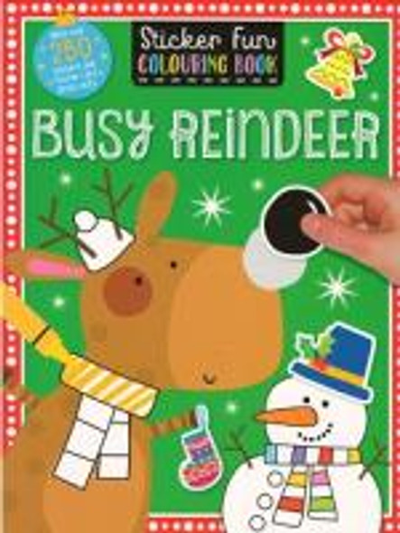 Sticker Fun Colouring Book Busy Reindeer