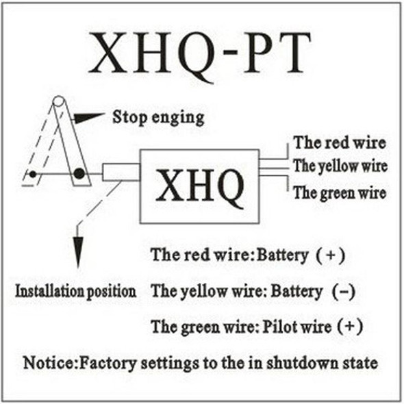 Normally Close DC 12V/24V Diesel Engine Flame Out Device Engine Stop Solenoid Valve XHQ-PT Power Off Pull Type Flameout Magnetic 12V