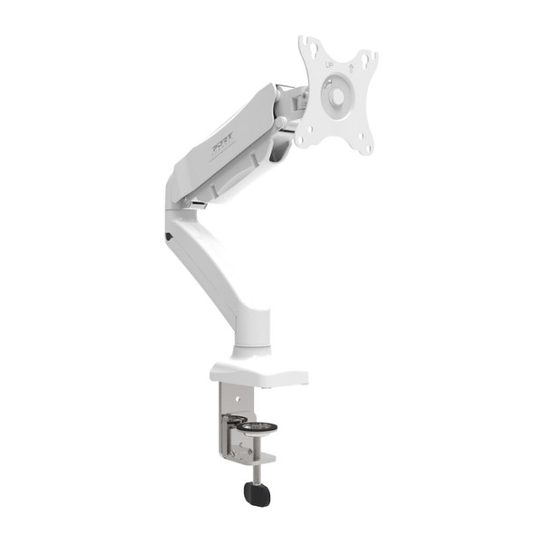 PORT Monitor Arm VESA Single Screen - White