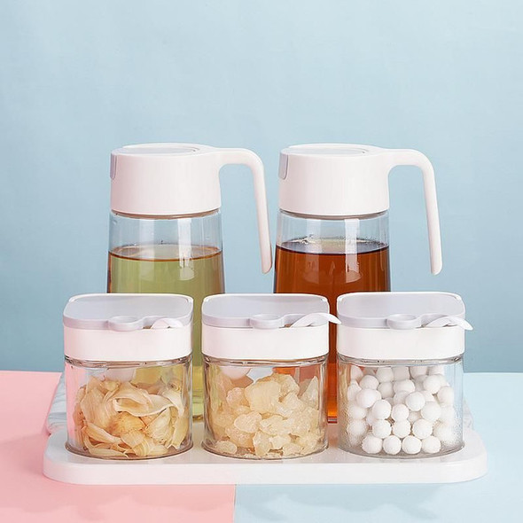 5 Piece Seasoning Spice Jar & Oil Pot Storage Container