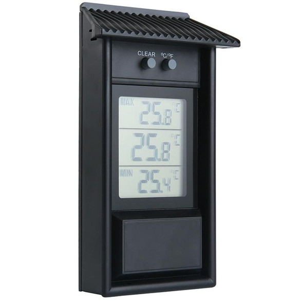 Eaves Shape Outdoor Garden Refrigerator Waterproof Thermometer(Black)