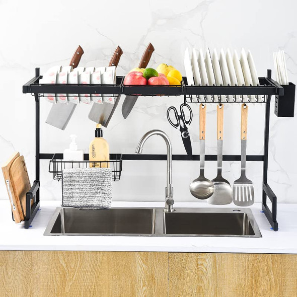 Space-Saving Over-Sink Dish Drying Rack - Sturdy & Durable