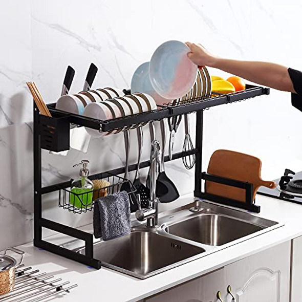 Space-Saving Over-Sink Dish Drying Rack - Sturdy & Durable