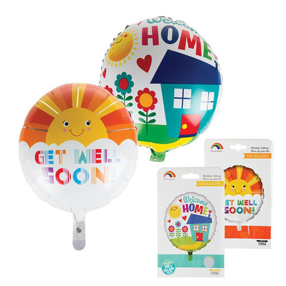 Helium Foil Get Well/Welcome Balloon F-02