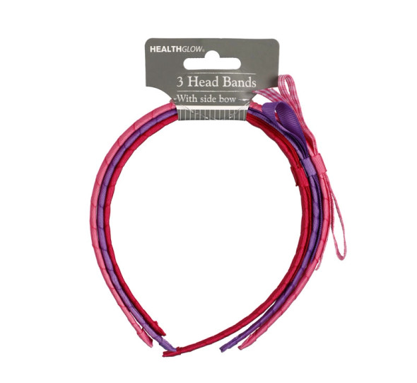 Hair Alice Band 3pce With Side Bow