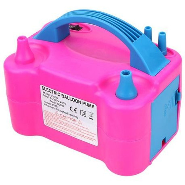 Pink Electric Balloon Pump Inflator - Low Noise, Quick Inflation