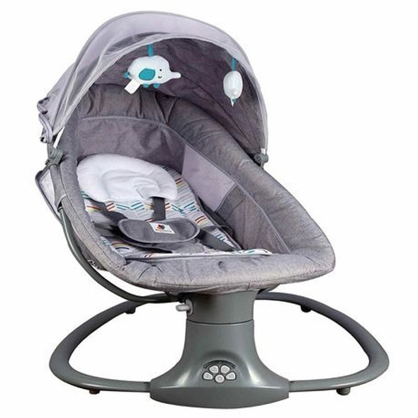 3-in-1 Deluxe Electric Bassinet with Music & Mosquito Net