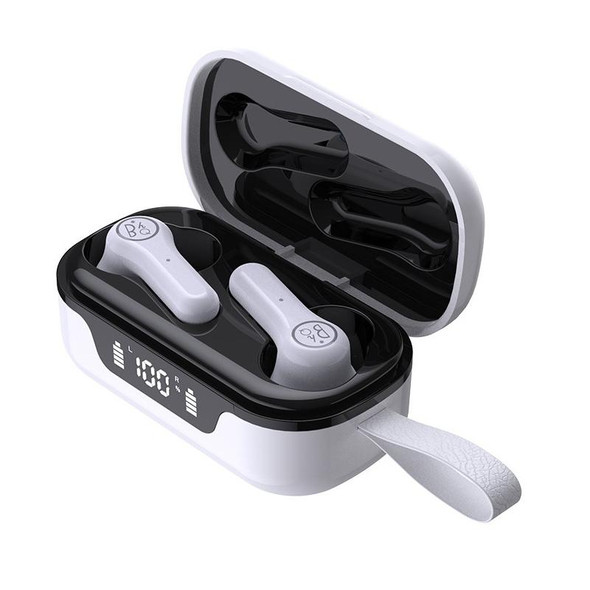 ANC Business Sports TWS Stereo Dual Ears Bluetooth V5.0+EDR Earphone with Charging Box(White)