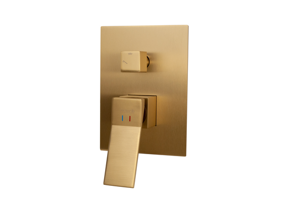 Milan Shower Mixer With Diverter Brass