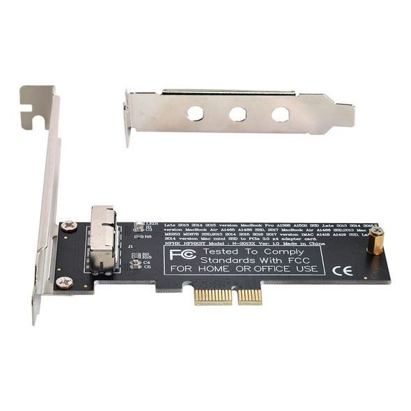 SA-143 PCI Express PCI-E 1X to 12+16Pin 2013-2017 Mac Pro Air SSD Convert Card for A1493 A1502 A1465 A1466 Adapter with Standard/Low Bracket