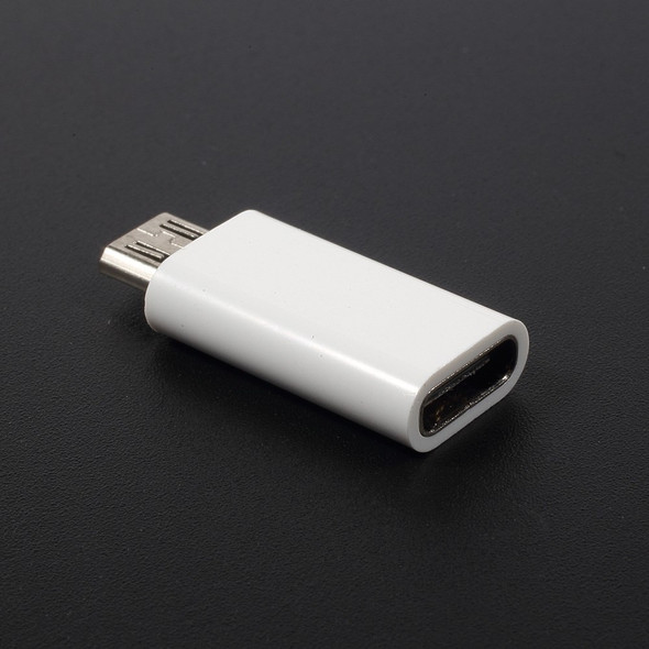 Type-C Female to Micro USB Male Converter Adapter - White