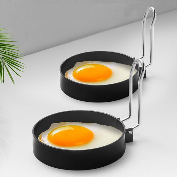 Egg Ring Iron Spray Non-Stick Round Omelette Model Omelette Mold, Specification: 4 PCS + Brush