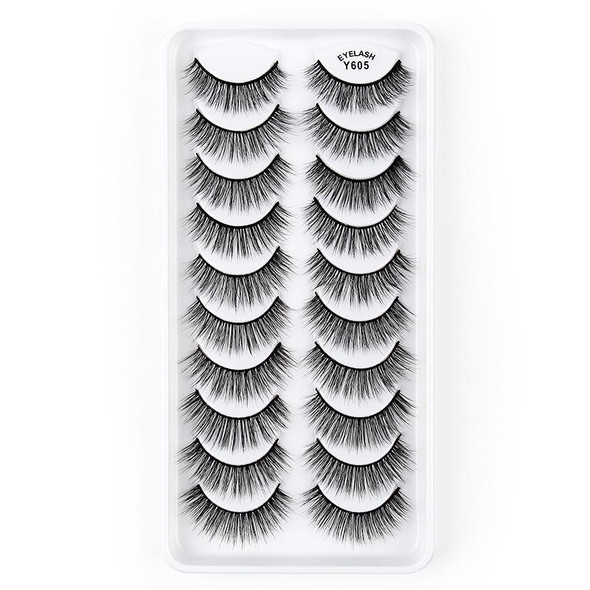 10 Pairs 3D Cat Eye False Eyelashes Naturally Thick And Fluffy Eyelashes(Y605)