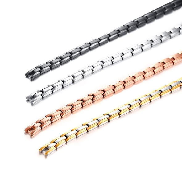 CNC-007 Magnetic Titanium Steel Necklace Jewelry(Rose Gold)