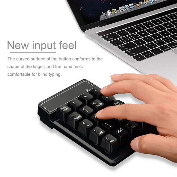 2.4G Wireless Mini Numeric Keyboard Suspended Mechanical Keyboard 19-key Mini Accounting Banking Keypad