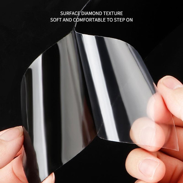 Floor Anti-slip Tape PEVA Waterproof Nano Non-marking Wear-resistant Strip, Size:2.5cm x 5m(Diamond Texture Transparent)