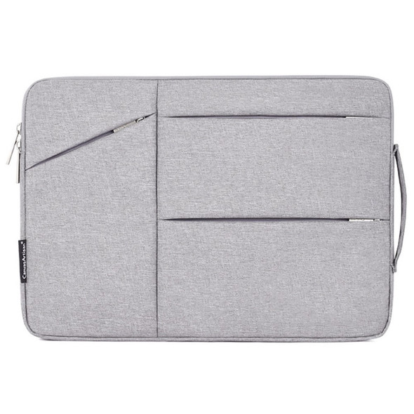 CANVASARTISAN L25-58 14-inch Laptop Bag Soft Liner Zipper Protective Sleeve Notebook Handbag Carrying Case - Light Grey