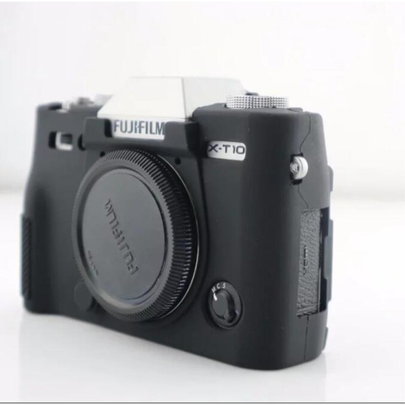 Soft Silicone Casing Cover for Fujifilm X-T10 - Black