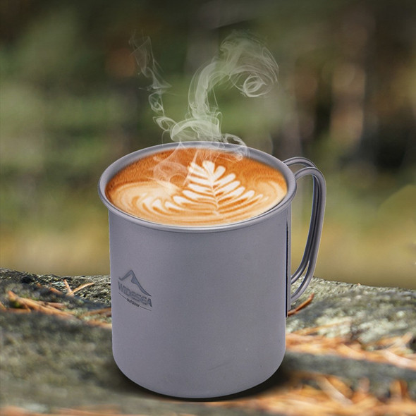 WIDESEA WSTT-300ML Titanium Alloy Cup 300ml Outdoor Camping Hiking Water Tea Coffee Mug Cup (No FDA Certification, BPA-free)