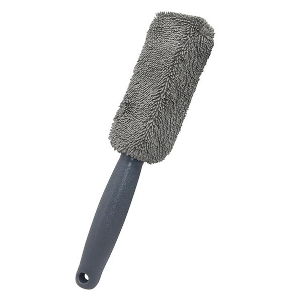 4 PCS  Fiber Long Shank Tire Brush(Grey)