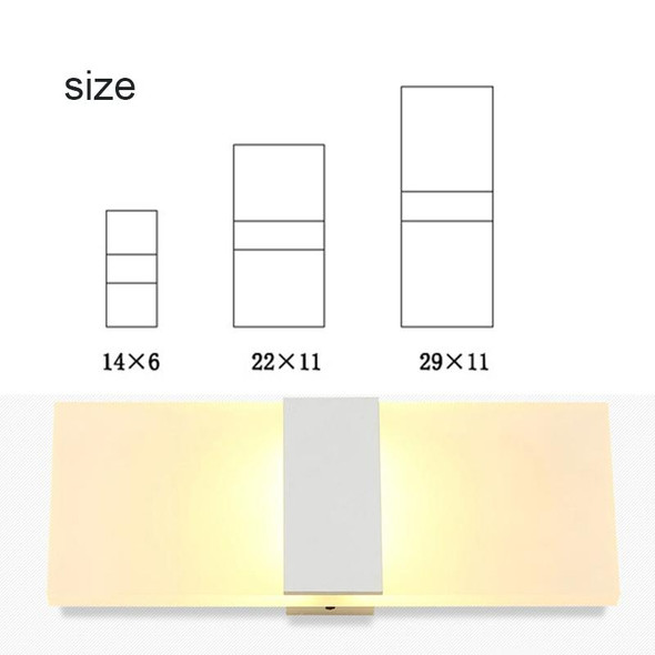 Right Angle White LED Bedroom Bedside Wall Aisle Balcony Wall Lamp, Size:2911cm(White Light)