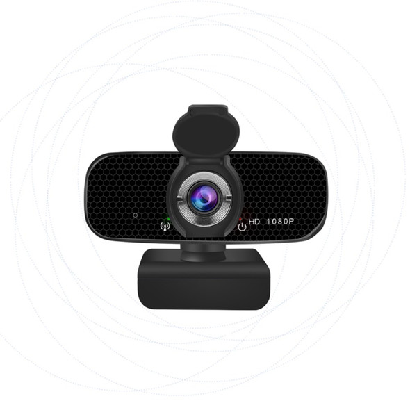 1080P USB Webcam 110 Degree Wide Angle with Microphone for Live Streaming Video Call Conference