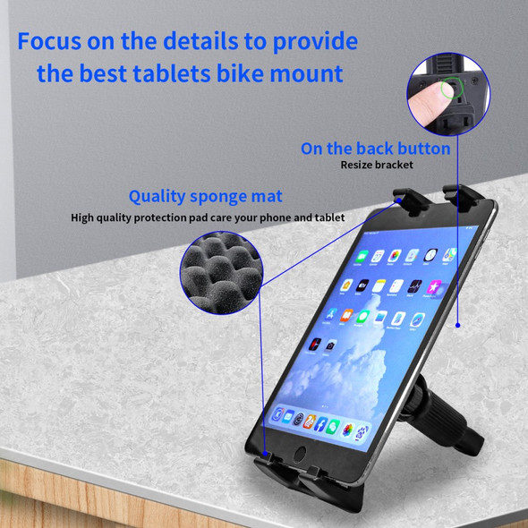 Universal Adjustable Treadmill Bike Bicycle Handlebar Mount Phone GPS Tablet Stand Holder