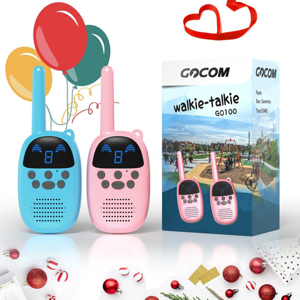 GO100 Smart Wireless Call Long-distance Walkie Talkie Parent-child Interactive Toy - Blue / Pink