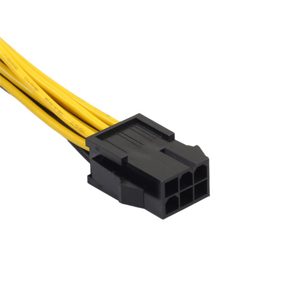 PCI-E 6-Pin to Dual 6+2-Pin (6-Pin/8-Pin) Splitter Cable Graphic Video Card 6-Pin to Dual 8-Pin Power Supply Cable 20cm