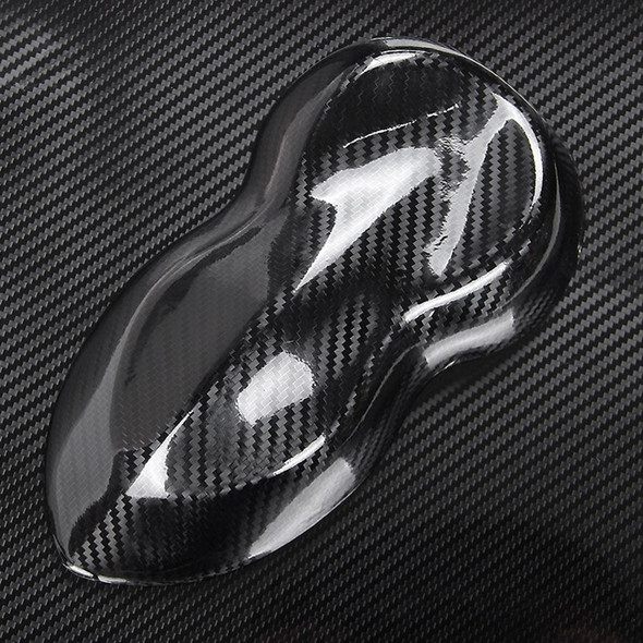 5D Vinyl Film Carbon Fiber Car Wrap Film Carbon Fiber Car Sticker Accessory Auto Film - Black