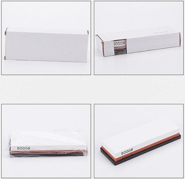 White Corundum Double-sided Sharpened Petroleum Stone Home Kitchen Whetstone, Typle:Red Blue 1000/3000