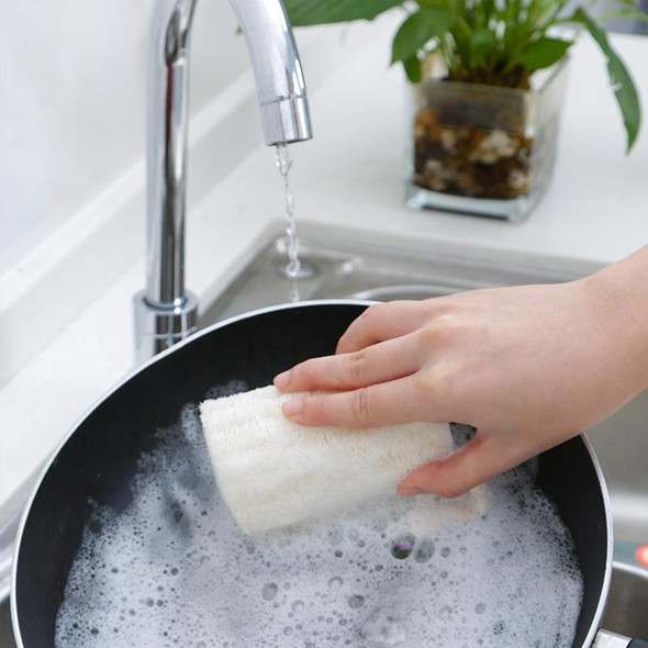 Bath Body Shower Sponge Scrubber Natural Loofah Luffa Loofa Washing Dishes Towel Bathing Massage Body Sponge Scrubber(12.5cm White Large Size)
