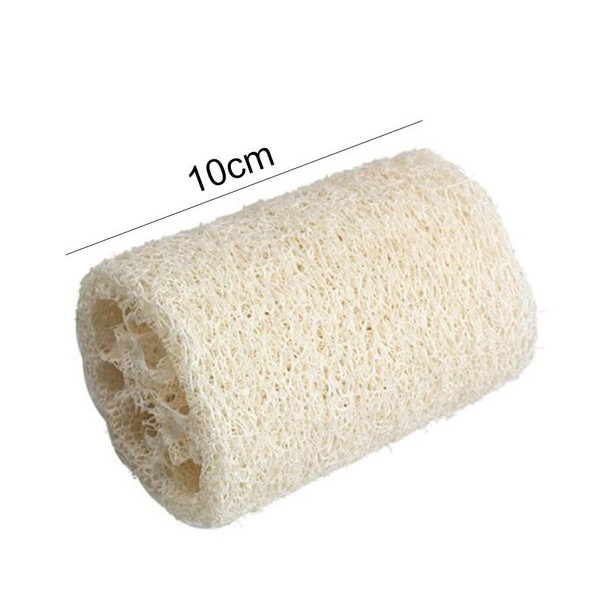 Bath Body Shower Sponge Scrubber Natural Loofah Luffa Loofa Washing Dishes Towel Bathing Massage Body Sponge Scrubber(10cm White Small Size)