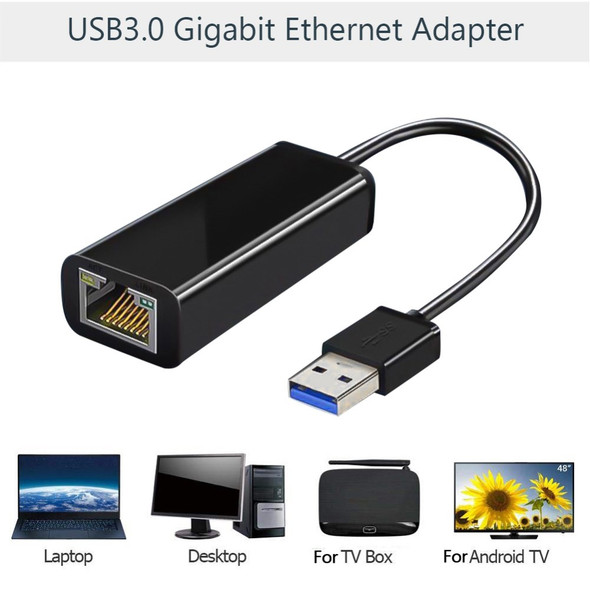 UE010 USB 3.0 1000Mbps Gigabit Ethernet Adapter USB 3.0 to RJ45 Lan Network Card for Laptop PC