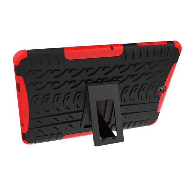 Cool Tyre Kickstand PC + TPU Hybrid Protector Case for Samsung Galaxy Tab S2 9.7 T810 T815 - Red