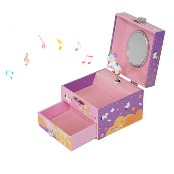 Jewelry Storage Box Girls Music Box Ornament Organizer Birthday Gift Table Decoration Cute Toy - Beautiful Dreamer