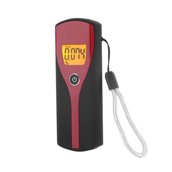 Alcohol Detector LCD Display Digital Breathalyzers Breath Tester Non-Contact Breath Alcohol Checker with Lanyard