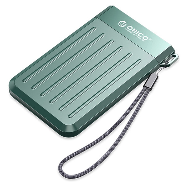 ORICO M25C3 2.5-inch Hard Disk External Enclosure Solid State Hard Driver Protector 6Gbps Ultra Fast Hard Disk Shockproof Case Compatible with 2.5-inch SATA HDD / SSD - Midnight Green