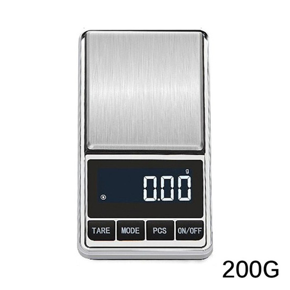 Digital Mini Scale 200g 0.01g Pocket Electric Weight Grams with LCD Backlit Display, Tare Function - 200g/0.01g
