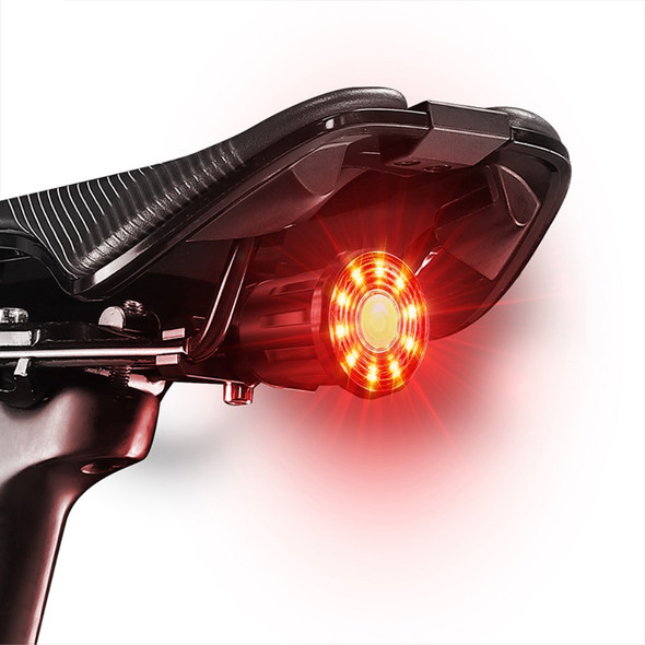 WEST BIKING YP0701331 Bright Colorful LED Bike Taillight Bicycle Smart Tail Light Cycling Accessories Safety Lamp - Install Under Seat