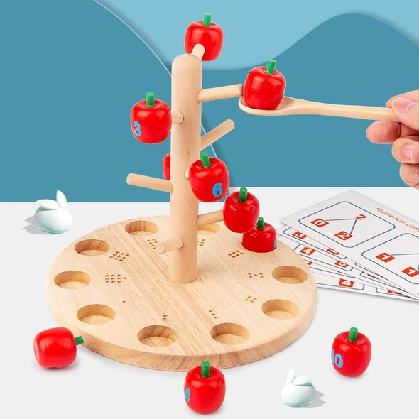 Wooden Toys - Children Early Education Mathematics Cognitive(Apple Picking)